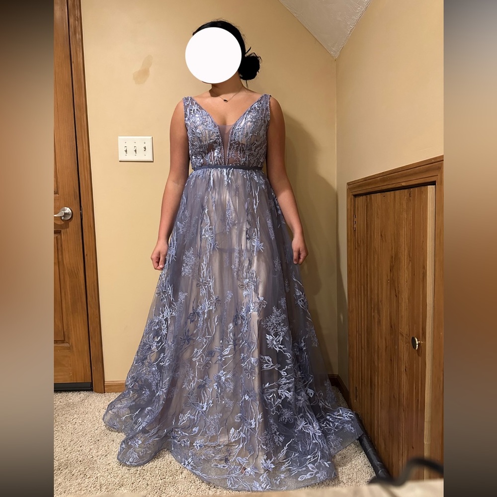 Val Stefani dress, size 12, purple/ periwinkle/ lilac/ blue, OBO